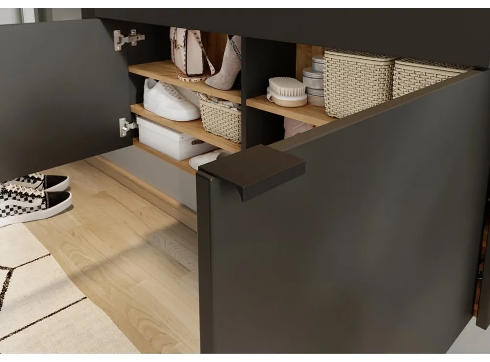 Armadietto color antracite 110x57x22 cm Ameca – Germania