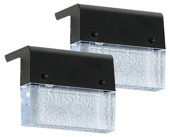 Immax 08501L - Set 2x LED RGB lampada solare da parete LED/1W/1,2V 3500K IP65