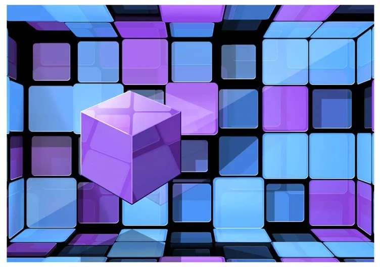 Fotomurale  Rubik's cube: variation  Colore Blu, Dimensioni e Misure 200x140