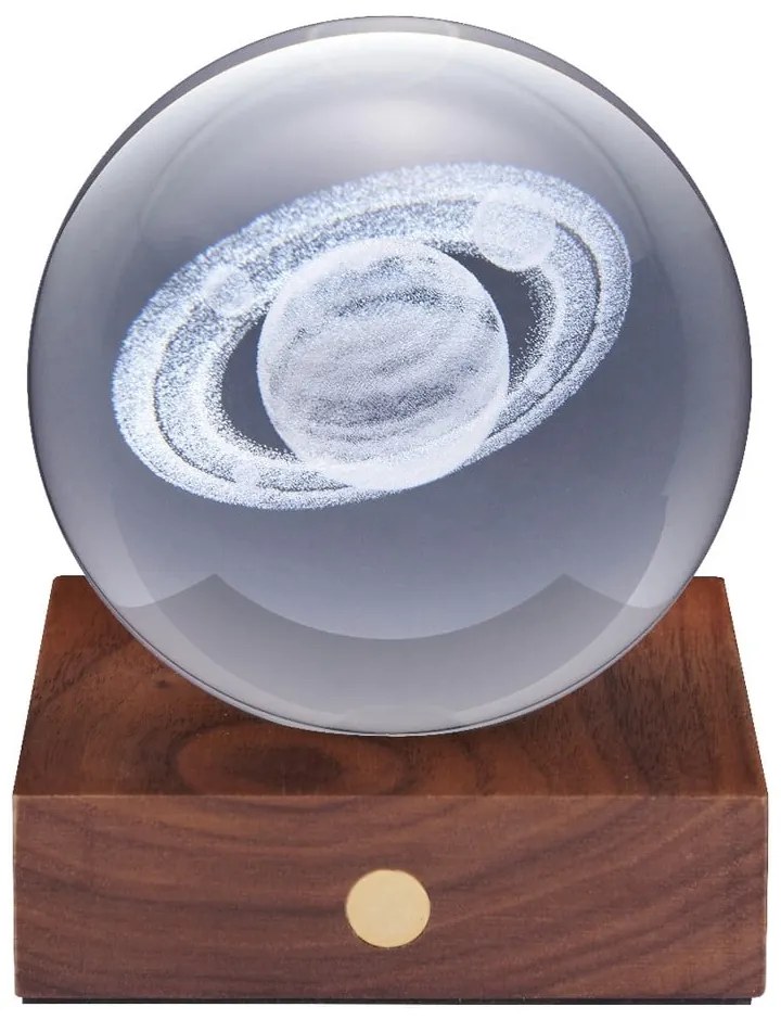 Decorazione luminosa marrone scuro con ricarica USB Amber – Gingko