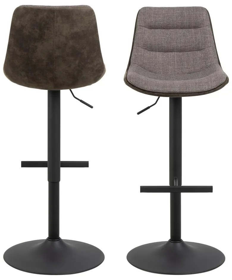 Sgabello da bar grigio con altezza regolabile (altezza della seduta 86 cm) Adisa – Actona