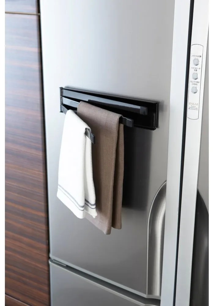 Porta asciugamani magnetico inclinabile nero Tower - YAMAZAKI