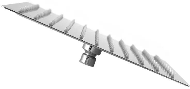 Soffione doccia quadrato 40x40 cm cromato lucido in acciaio inox