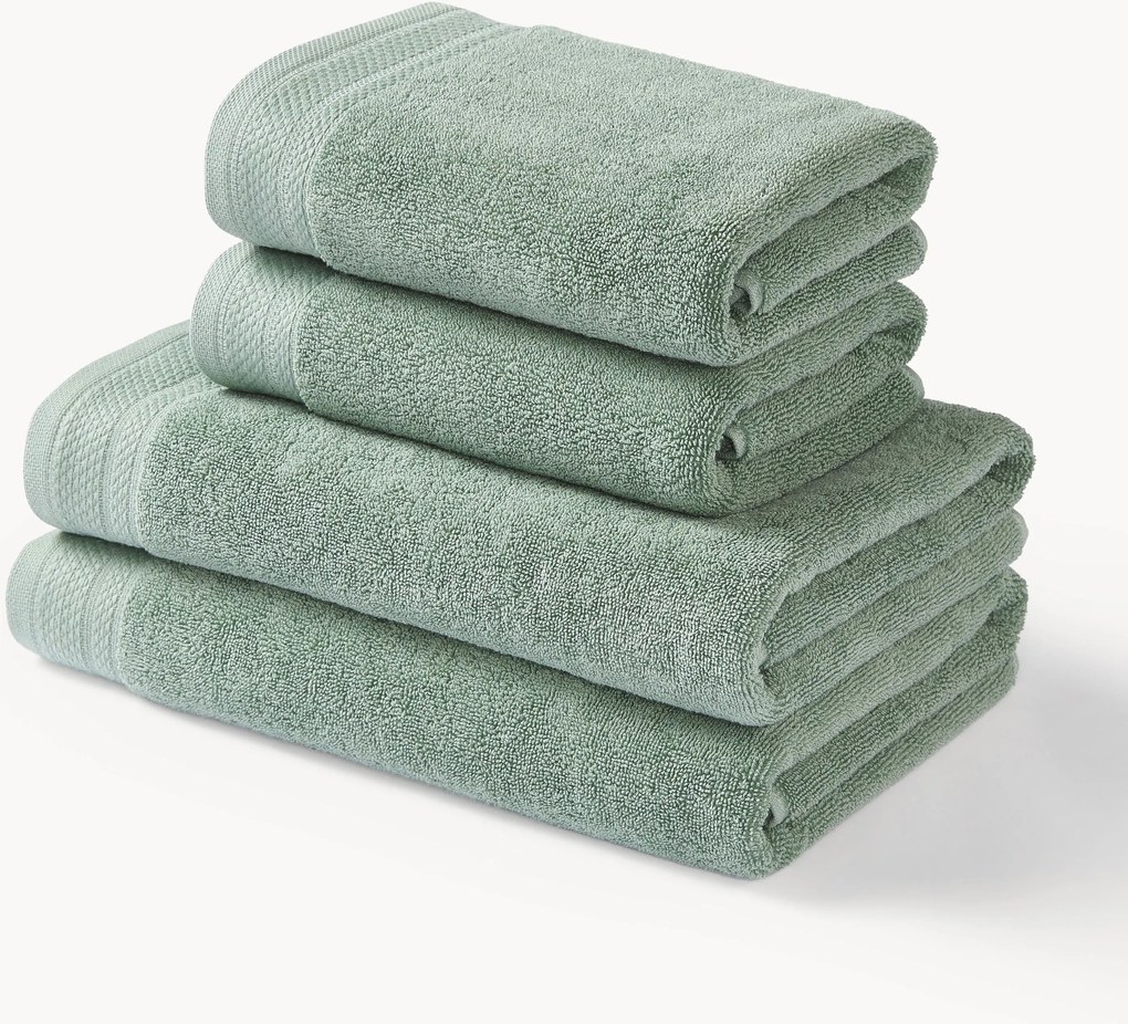 Set di asciugamani in cotone organico Premium, varie misure