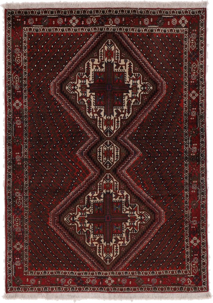 Afshar Tappeto 130 x 180 (Iran) Annodato A Mano