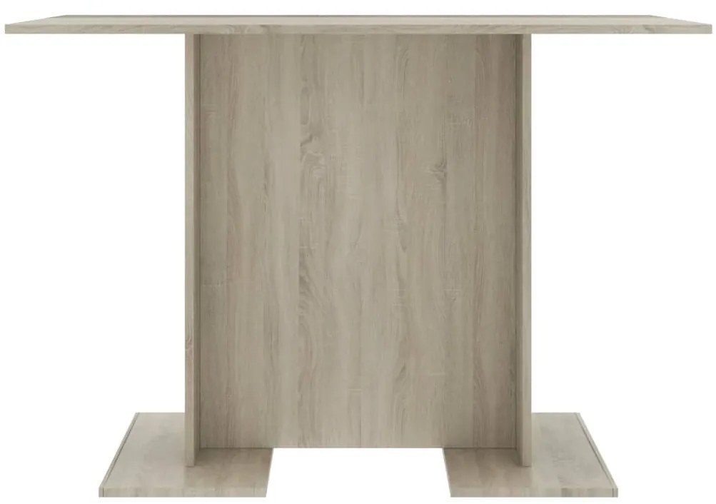 Tavolo da pranzo rovere sonoma 110x60x75cm in legno multistrato