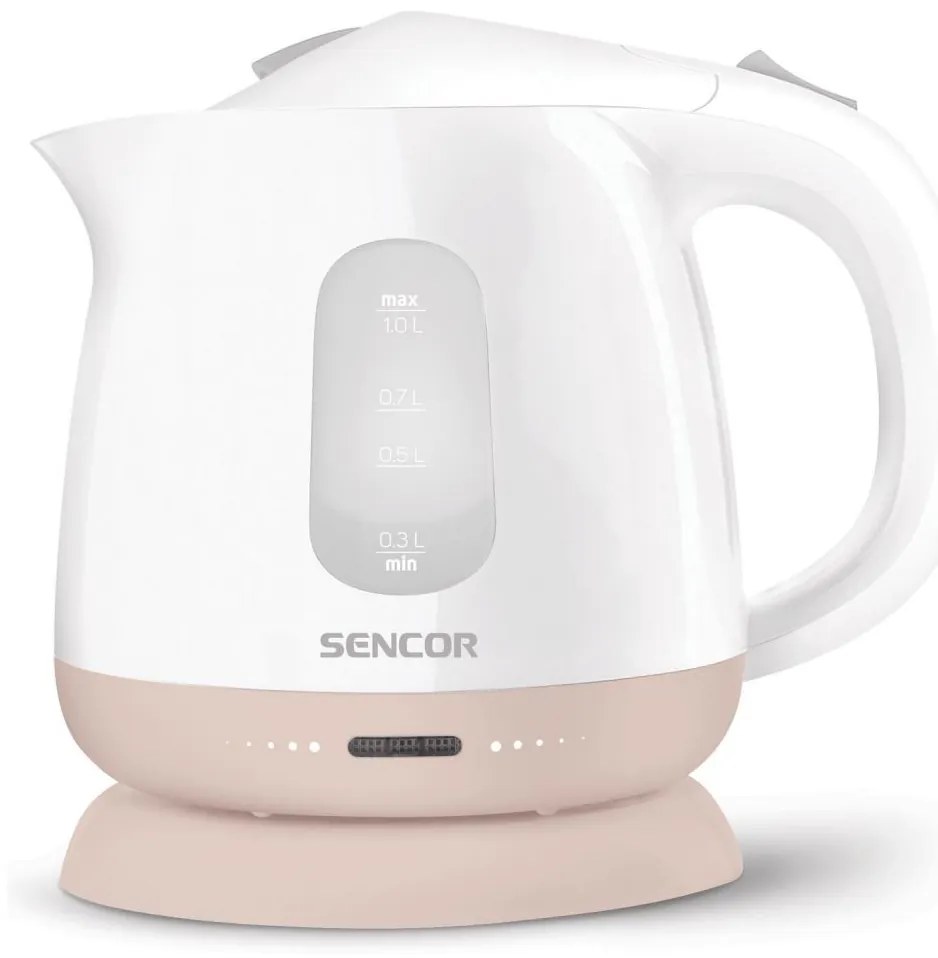 Sencor - Bollitore 1 l 1100W/230V bianco/rosa