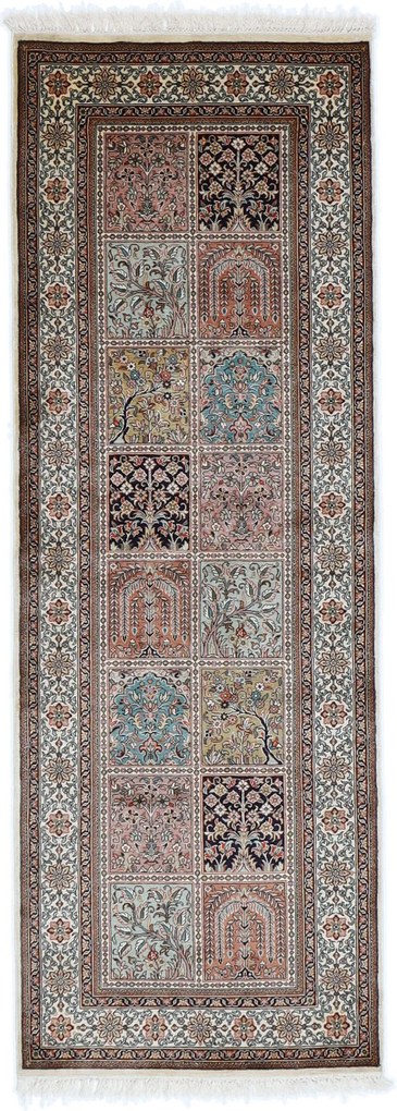 Cashmere Silk Tappeto orientale 80 x 210 (Indian) Annodato A Mano