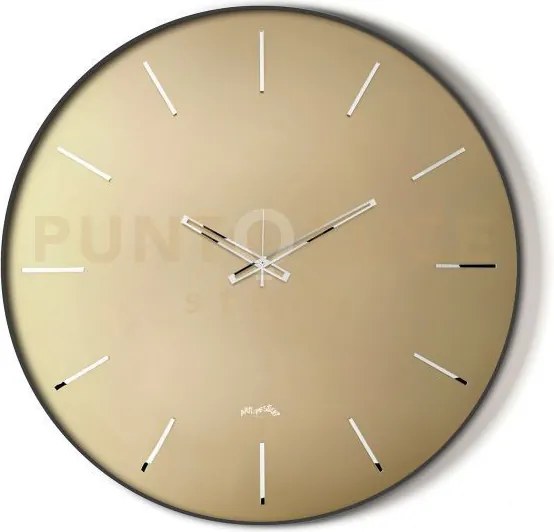 Orologio da parete giotto 60 nero,velour luxe bronzo