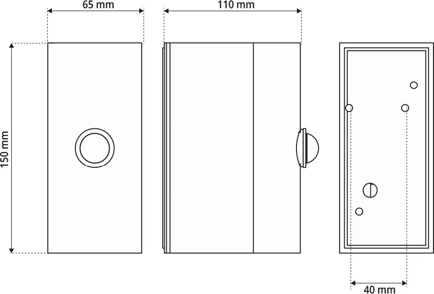 Applique Stondata 2xGU10 con Sensore di Movimento IP65 - Corten