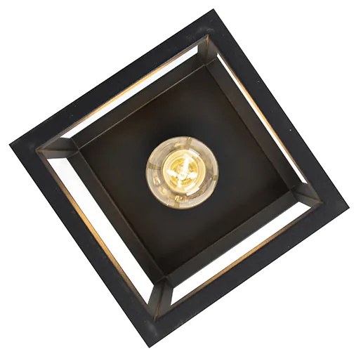 Lampada da soffitto industriale intelligente nera con WiFi A60 - Cage