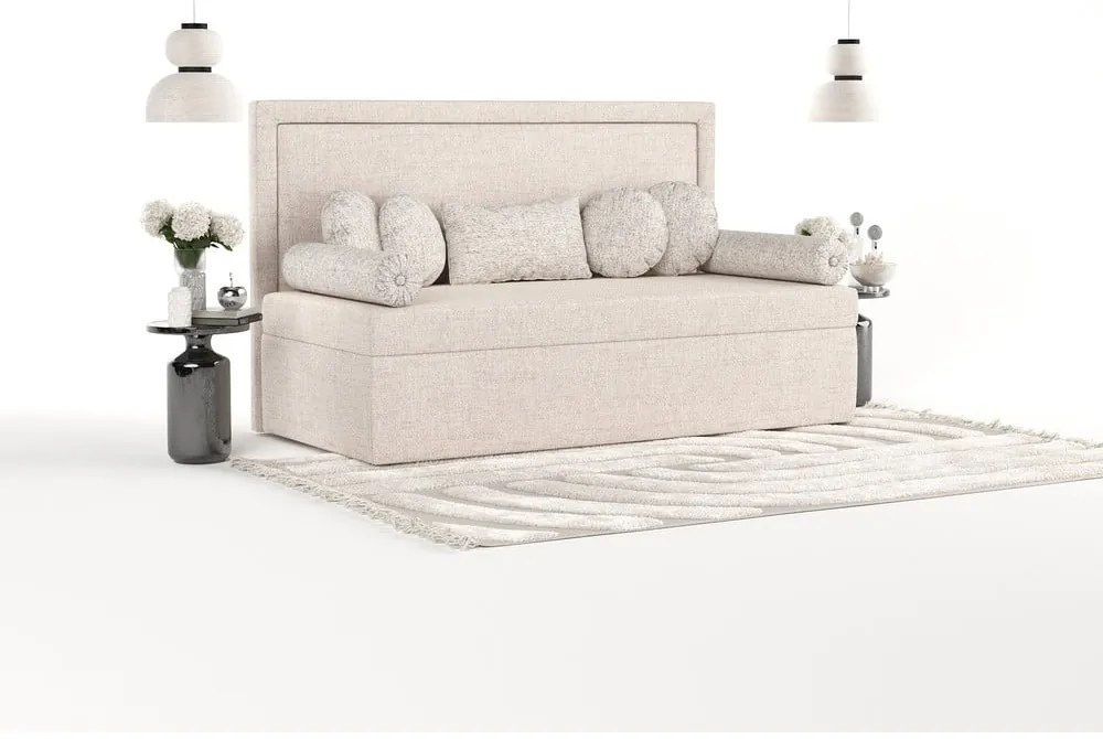 Letto singolo imbottito beige 80x200 cm Scala - Maison de Rêve