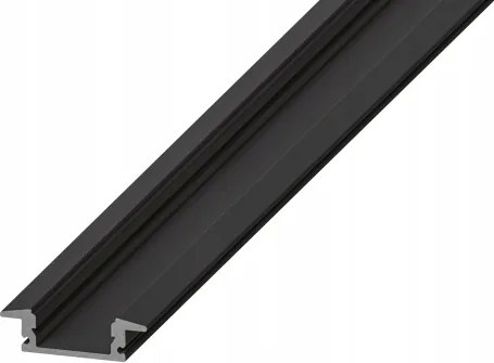 Profilo da incasso per strisce LED 1 m nero/bianco