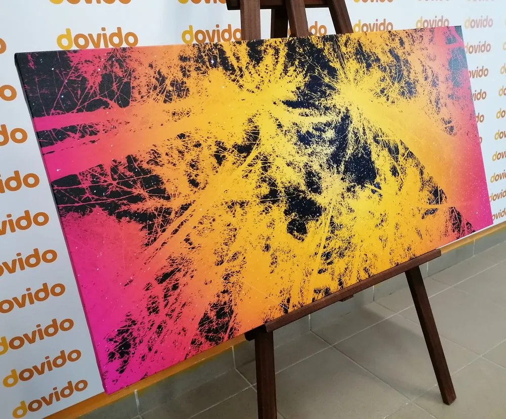Quadro su tela – Tramonto nella foresta tropicale