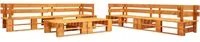 Set Divani da Giardino su Pallet 6 pz Marrone Miele in Legno cod mxl 49926