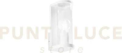 Applique rosen bianco in alluminio e vetro 1 luce attacco e27 ip44 ...