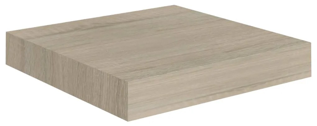 Mensole a muro 4 pz rovere 23x23,5x3,8 cm in mdf