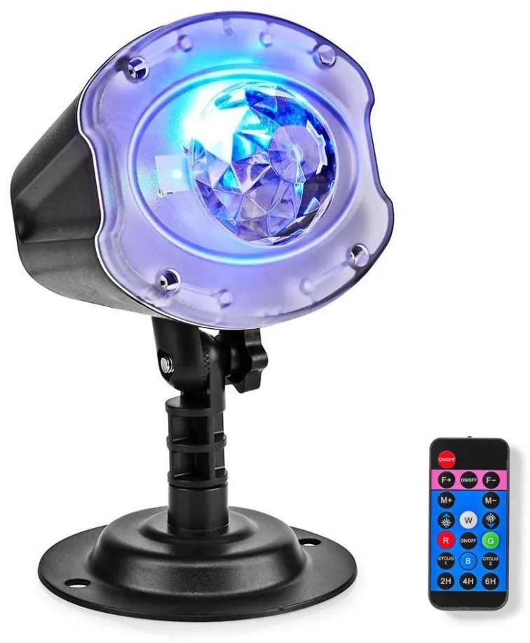 Nedis CLPR3 - Proiettore laser LED 6W/230V IP65 + telecomando
