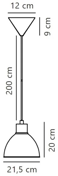Nordlux - Lampadario a sospensione con filo POP 1xE27/40W/230V antracite