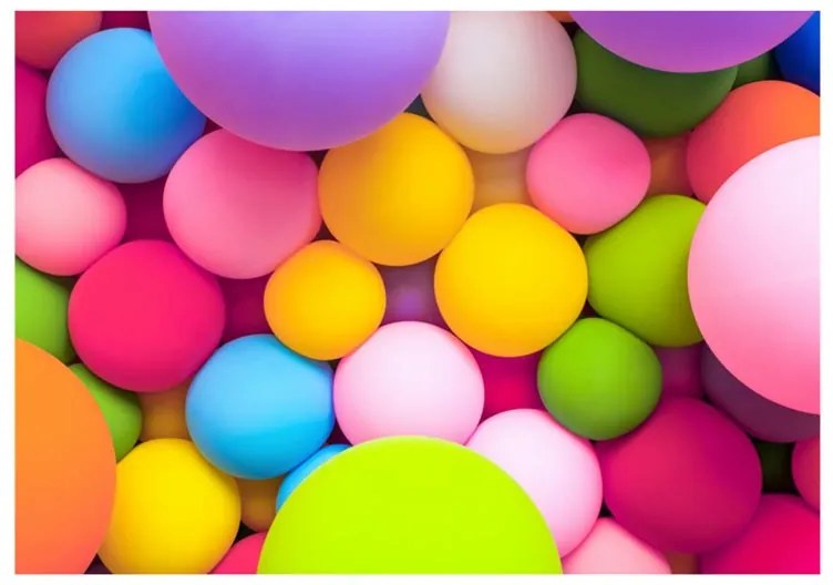 Fotomurale  Colourful Balls  Colore colorful, Dimensioni e Misure 250x175