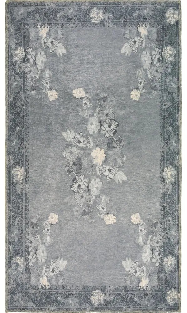 Tappeto lavabile grigio 150x80 cm - Vitaus