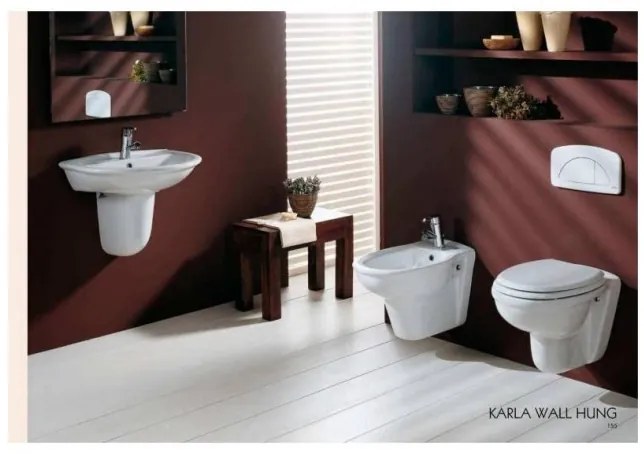 WC filo muro scarico a parete Karla RAK Ceramics KAWC00004