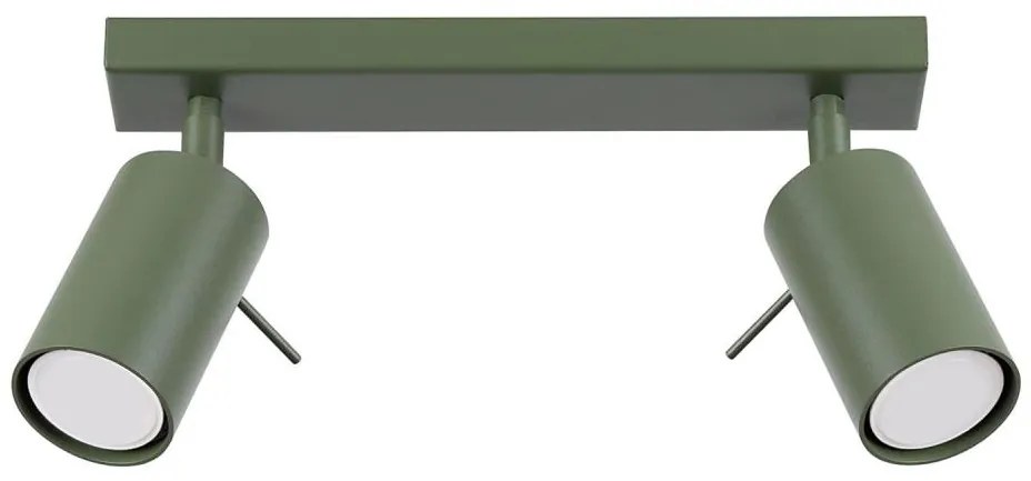 Sollux SL.1501 - Faretto RING 2xGU10/10W/230V verde