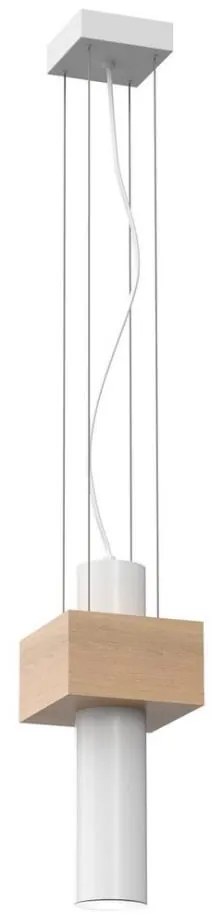 Lampadario a sospensione con filo WEST 1xGU10/25W/230V bianco