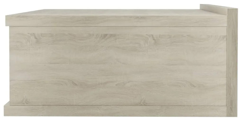 Comodini Pensili 2pz Rovere Sonoma 40x30x15cm Legno Multistrato