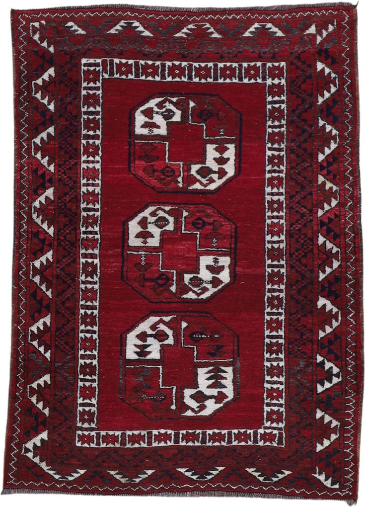 Afghan Tappeto 110 x 150 () Annodato A Mano