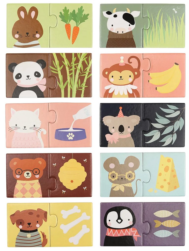 A Little Lovely Company - puzzle di abbinamento -  snack per animali