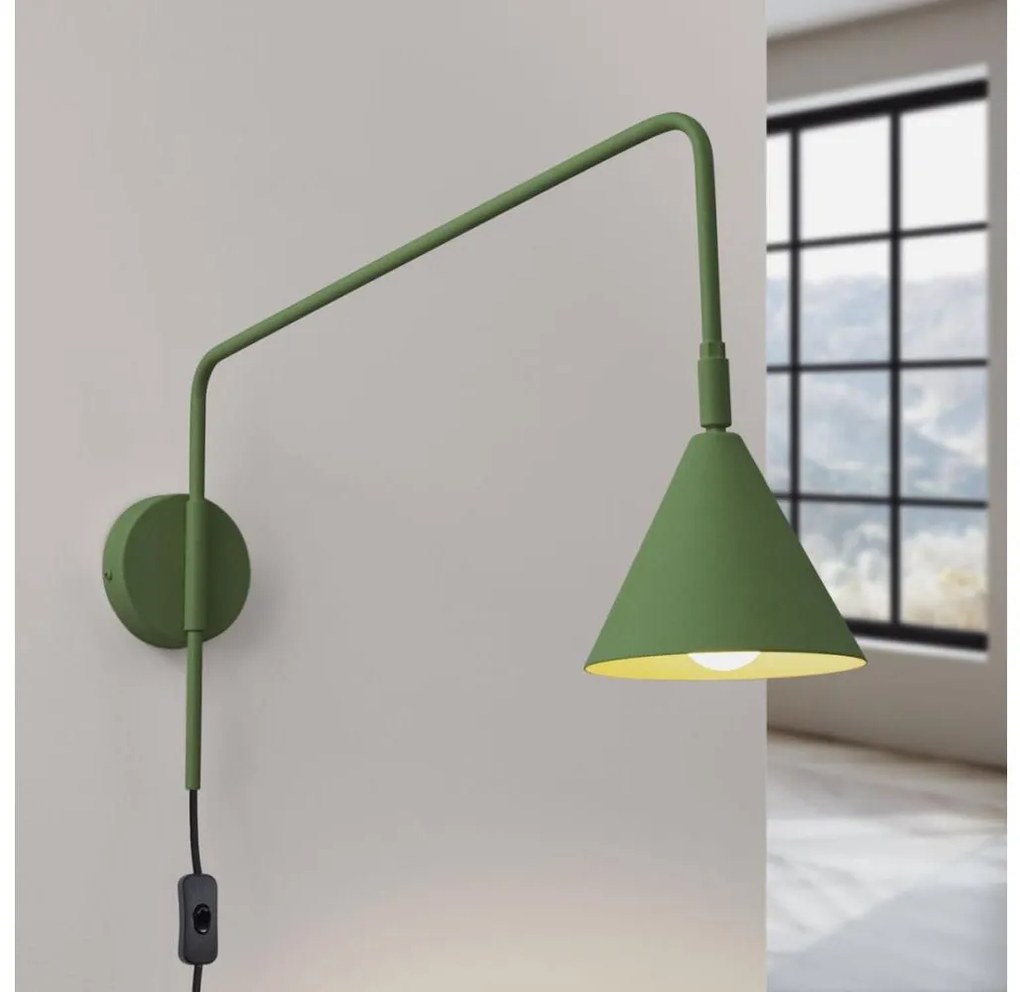 Sollux SL.1700 - Applique NOX 1xE14/10W/230V verde