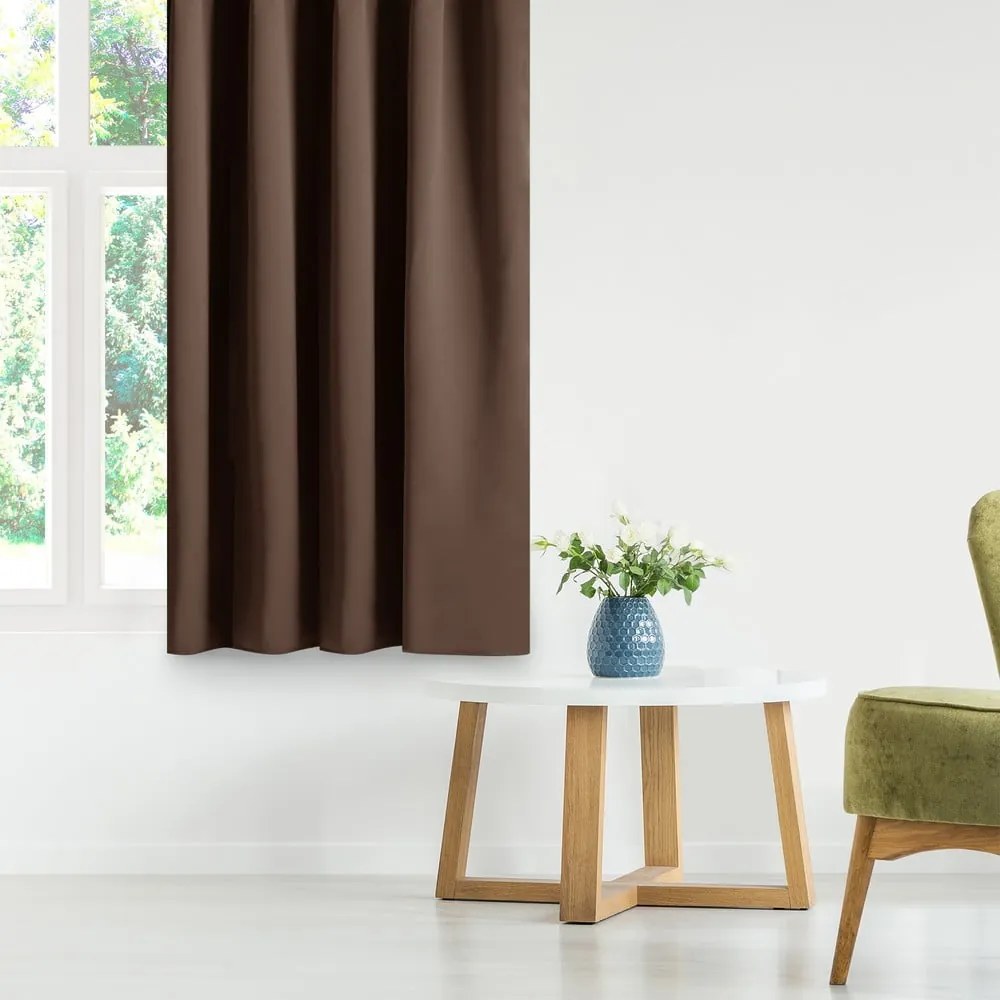 Tenda parzialmente oscurante marrone 140x270 cm Kierra – Restilo