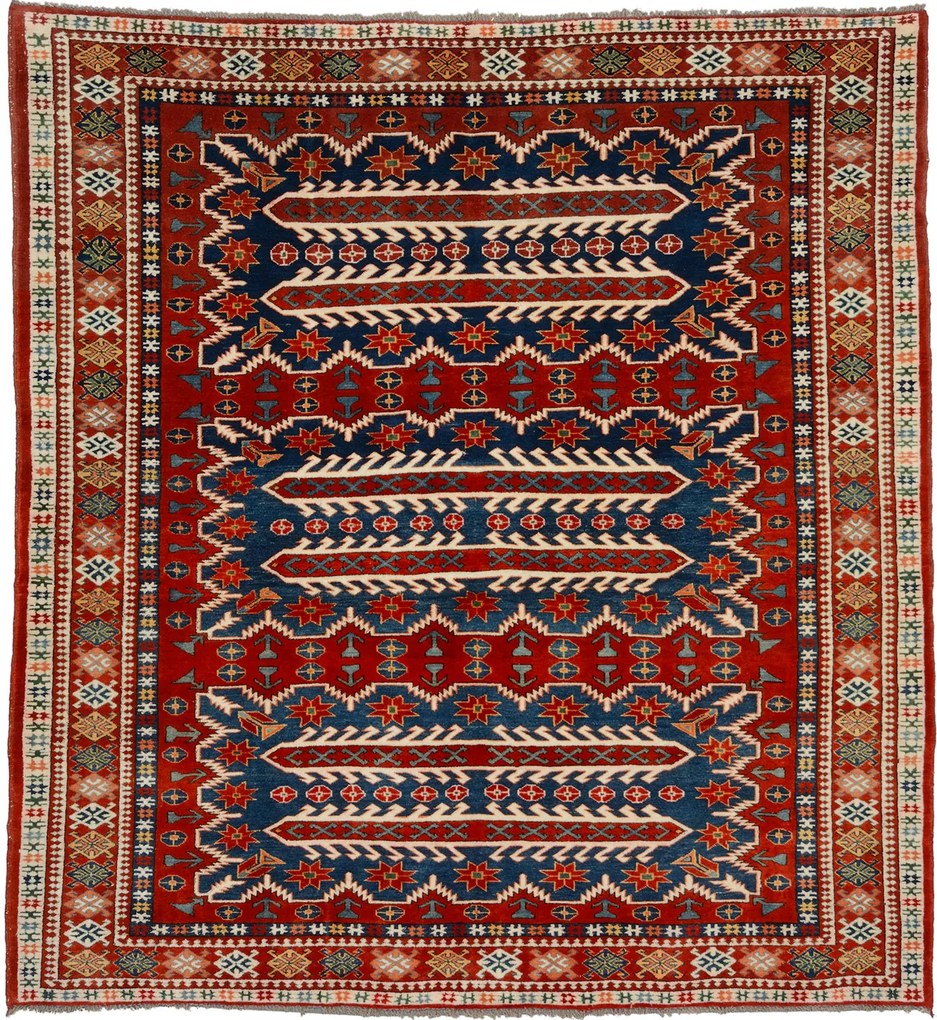 Kazak Tappeto 210 x 200 Marrone (Pakistan) Annodato A Mano