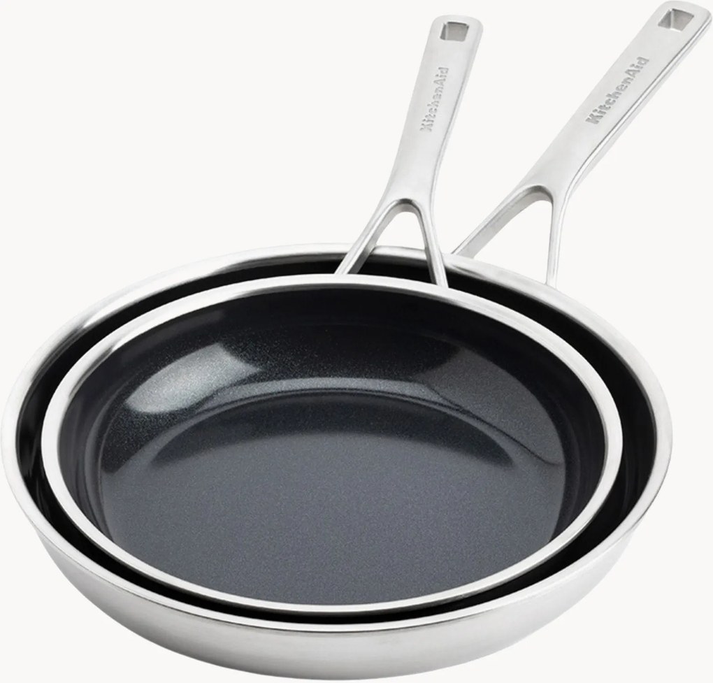 Set 2 padelle con rivestimento antiaderente Kitchenaid