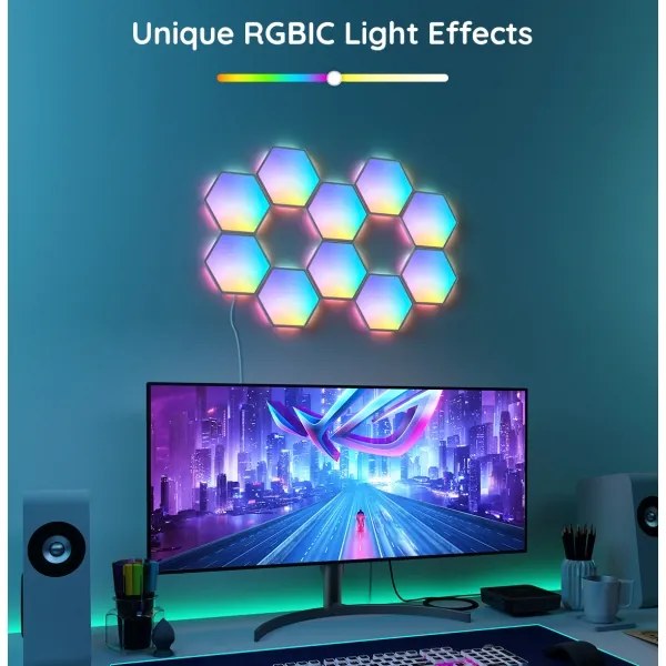 Govee - Pannello LED RGB dimmerabile 36W 230V Wi-Fi
