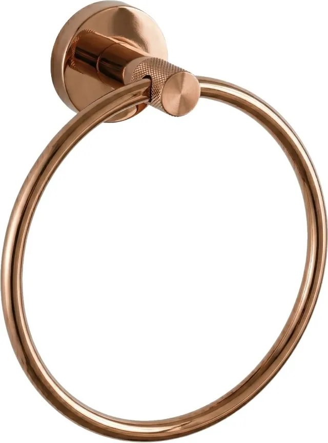 Porta asciugamani ad anello Modern 6610 in rame – 15,5x6,5x18 cm