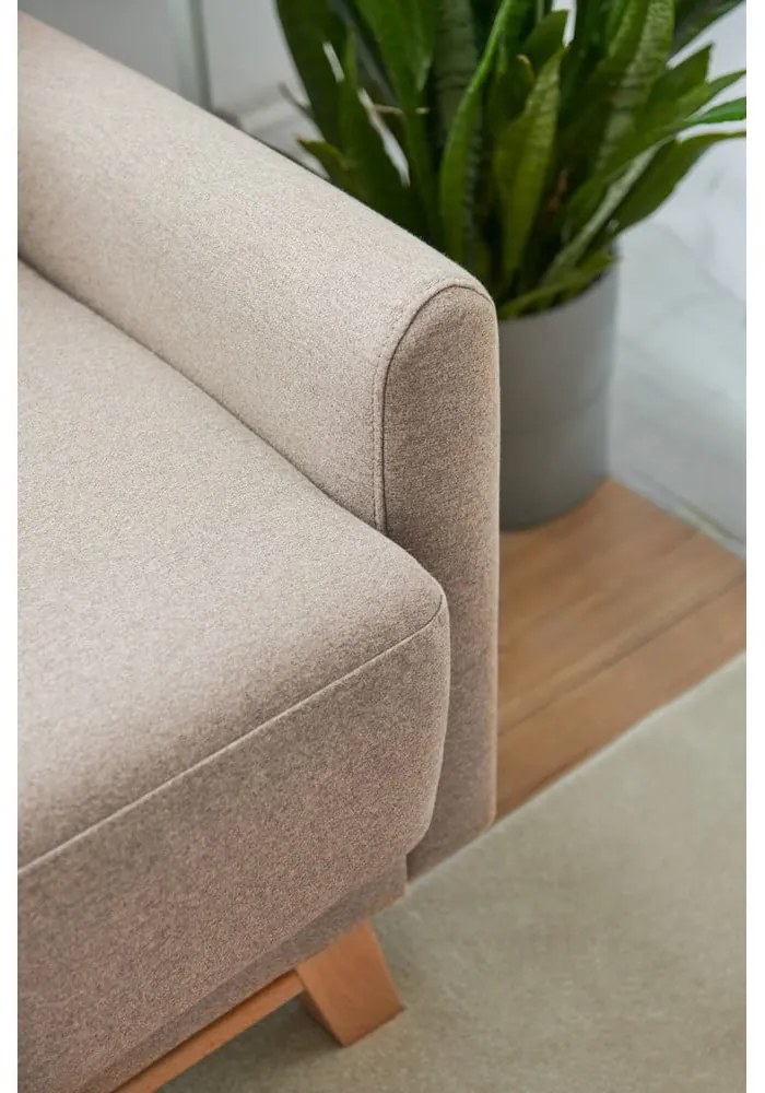 Divano letto variabile beige ad angolo Pop - Bonami Selection