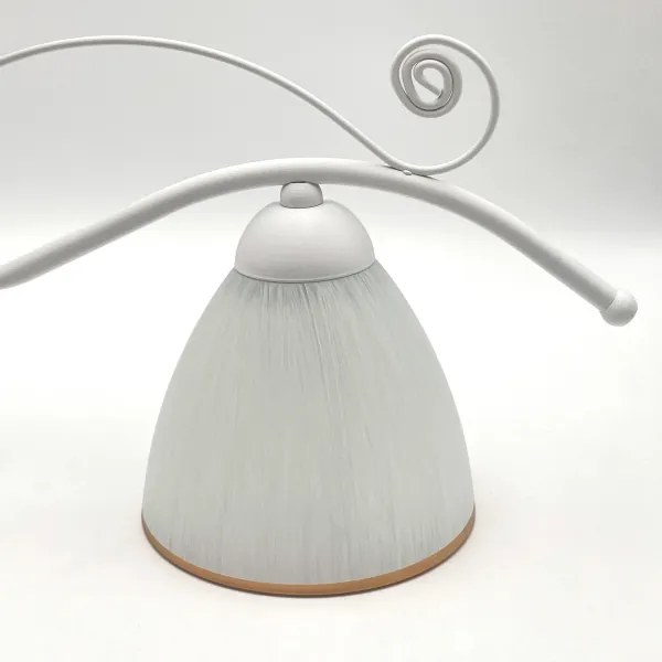 Lampadario a sospensione con catena RETRO 2xE27/60W/230V bianco opaco