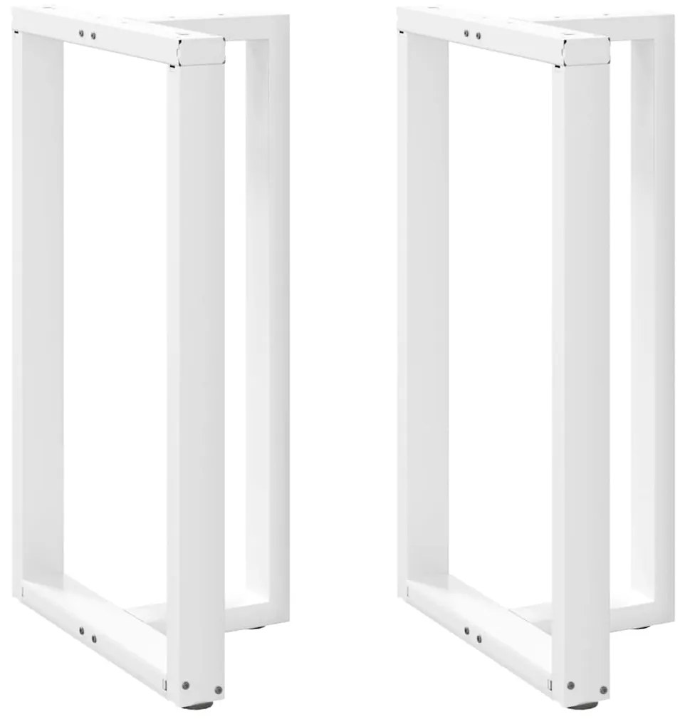 Gambe Tavolo Bar A Forma T 2pz Bianco 60x35x(100-101)cm Acciaio /