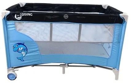 COSING - Lettino da viaggio regolabile ADAM Dolphin Blue