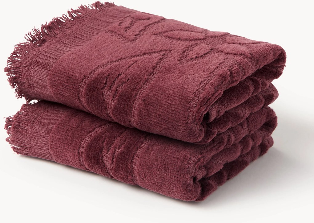 Asciugamano in velluto Rosaria, varie misure