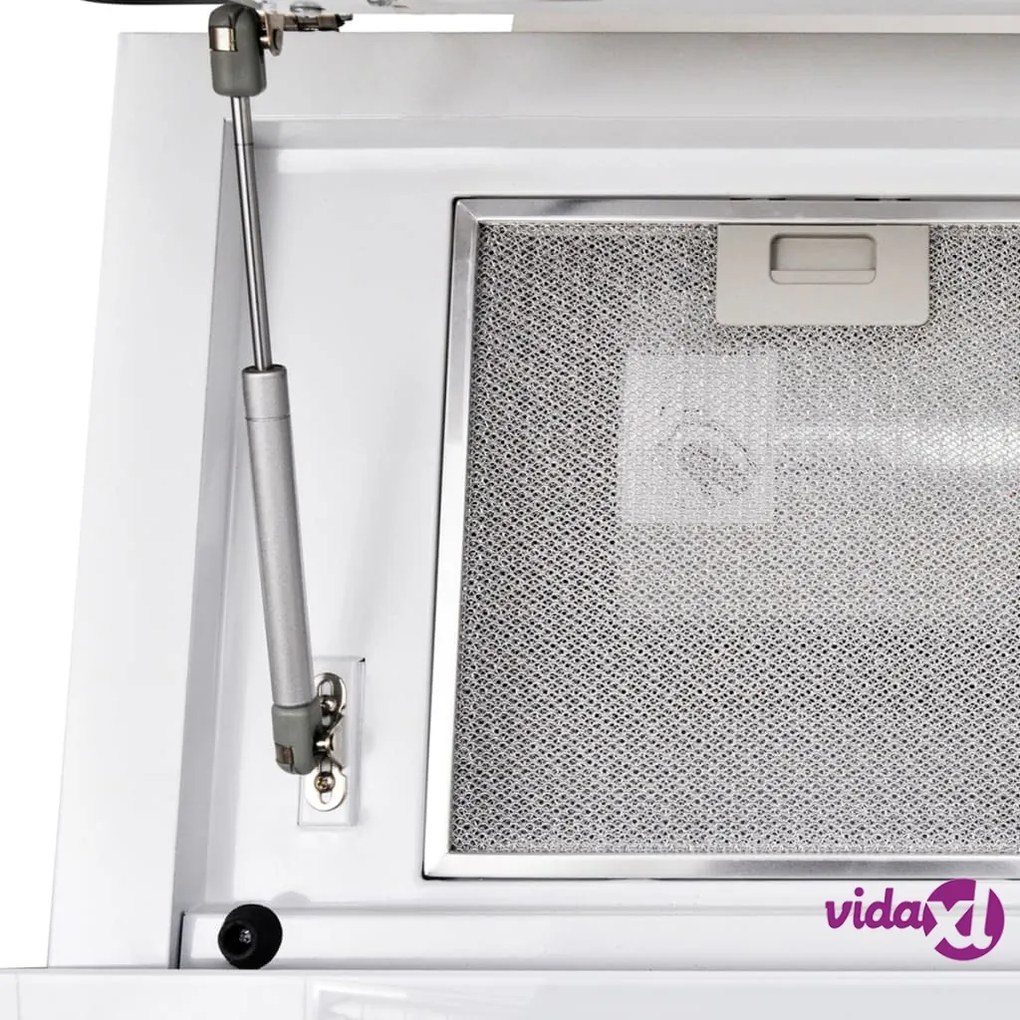 vidaXL Cappa in Vetro Temperato Bianca 600 mm