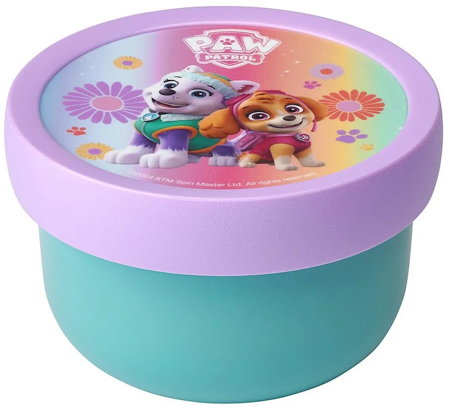 Scatola per la merenda dei bambini con forchetta Paw patrol girls - Mepal