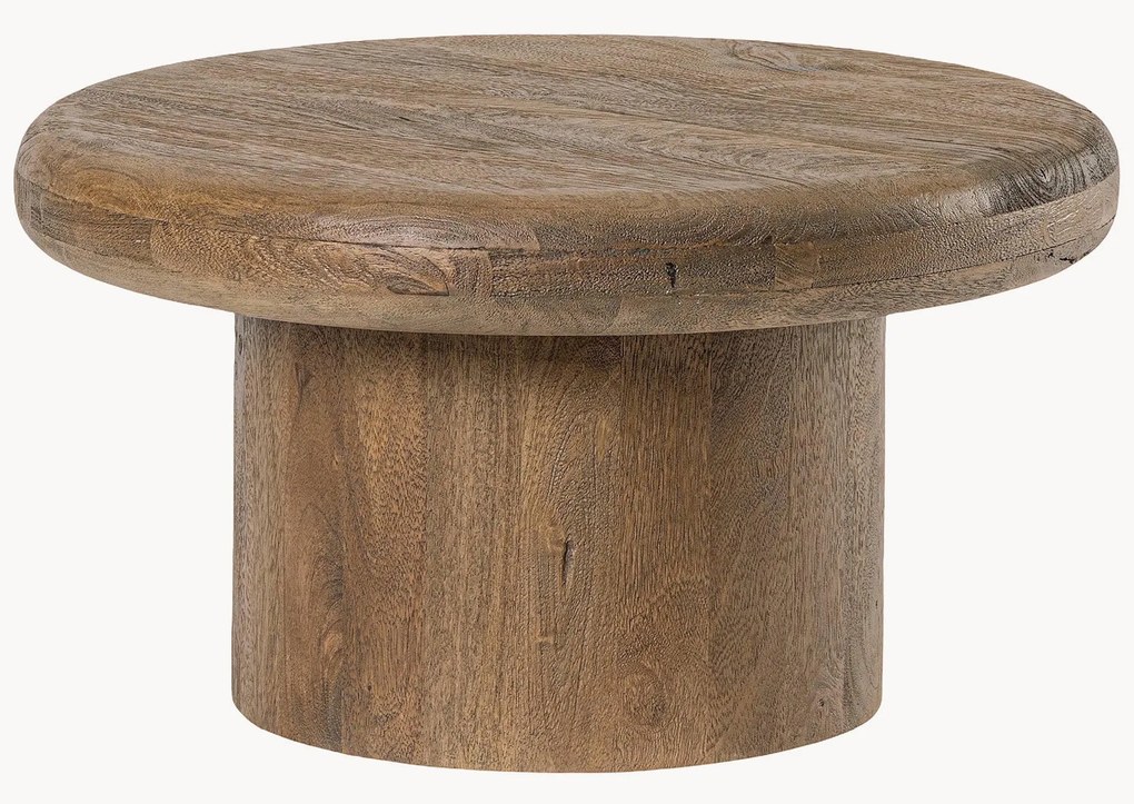 Tavolino rotondo in legno di mango Lopez