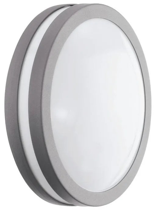 Plafoniera LED da esterno Locana C, argento Ø 26 cm EGLO IP44
