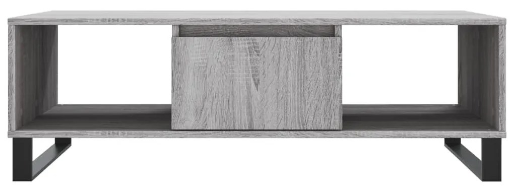 Tavolino da salotto grigio sonoma 104x60x35cm legno multistrato