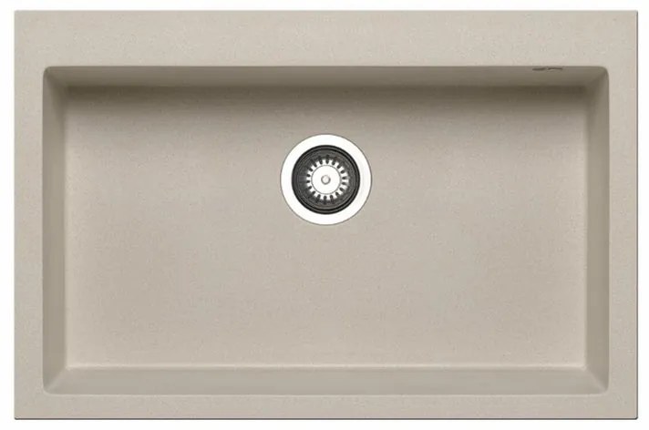 Lavello integrato 1 vasca PYRAMIS Voyager granito L 50 x L 76 cm sabbia