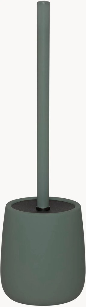 Scopino con porta scopino in ceramica Mireli