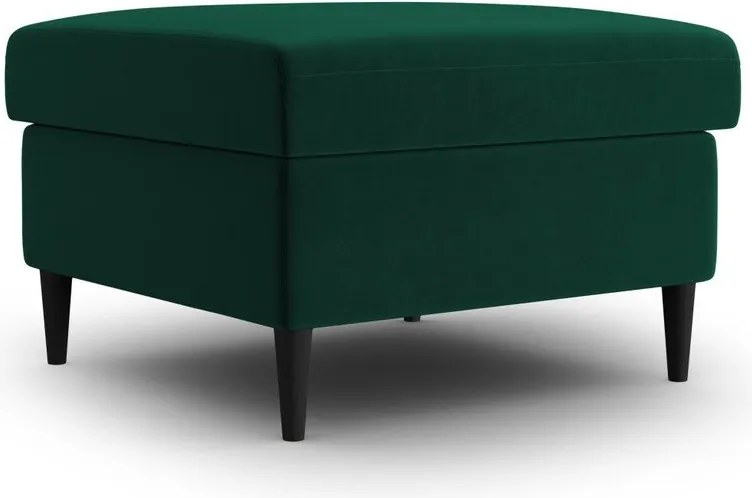 Poggiapiedi verde con rivestimento in velluto Kyoto – Cosmopolitan Design